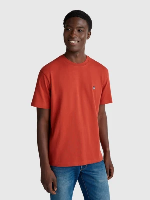 Benetton, Basic Cotton T-shirt, Size: XS, Orange, Men United Colors of Benetton