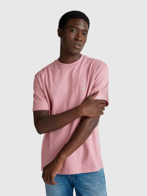 Benetton, Basic Cotton T-shirt, size XS, Pink, Men United Colors of Benetton
