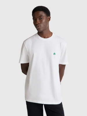 Benetton, Basic Cotton T-shirt, Size: XS, White, Men United Colors of Benetton