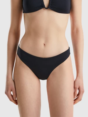 Benetton, Basic Swim Bottoms In Econyl®, size XS, Black, Women United Colors of Benetton