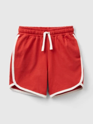 Benetton, Basketball-style Bermudas Wit Drawstring, size 104, Red, Kids United Colors of Benetton