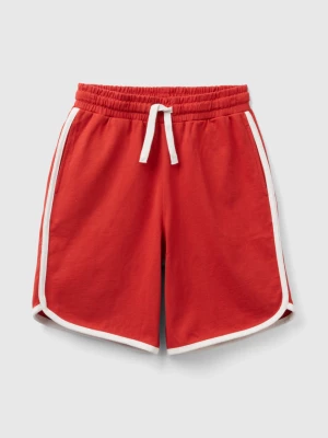 Benetton, Basketball-style Bermudas Wit Drawstring, size 2XL, Red, Kids United Colors of Benetton