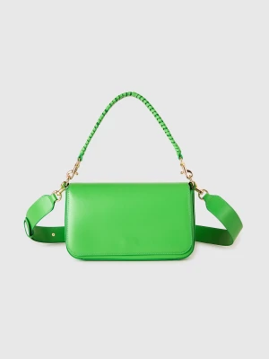 Benetton, Be Bag Green With Woven Handle, Size: OS, Green, Women United Colors of Benetton