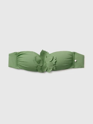 Benetton, Beach Band With Flower Application, Size: 1°, Green, Women United Colors of Benetton