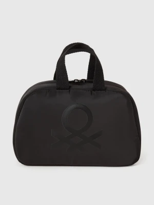Benetton, Beauty Case With Logo, Size: OS, Black, Women United Colors of Benetton