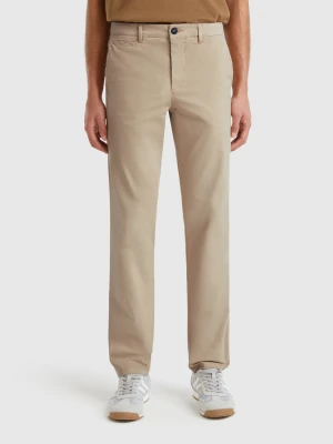 Benetton, Beige Slim Fit Chinos, size 46, Beige, Men United Colors of Benetton