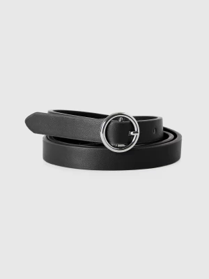 Benetton, Belt In Coated Fabric, size M-L, Black, Kids United Colors of Benetton