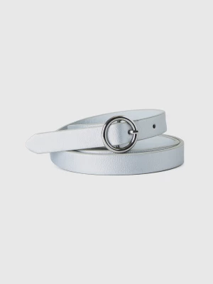 Benetton, Belt In Coated Fabric, size M-L, Silver, Kids United Colors of Benetton