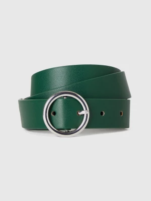 Benetton, Belt In Imitation Leather, size L, Dark Green, Women United Colors of Benetton