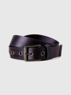 Benetton, Belt With Eyelets, size XXL, Blue, Men United Colors of Benetton