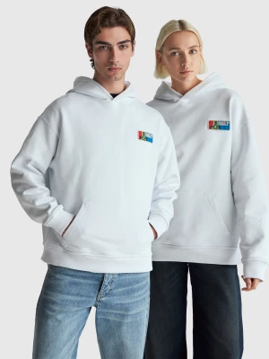 Benetton, Benetton Formula Hoodie, Size: M, White, Women United Colors of Benetton