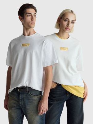 Benetton, Benetton Formula Short-sleeved T-shirt, Size: M, White, Women United Colors of Benetton