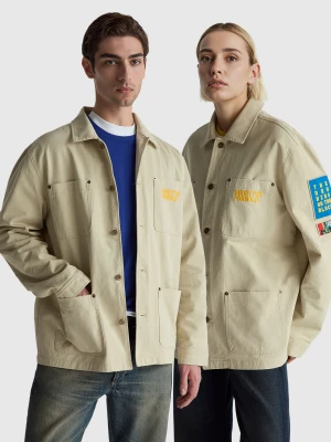 Benetton, Benetton Formula Worker Shirt, Size: S, Beige, Women United Colors of Benetton