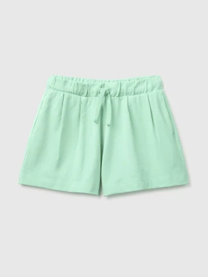 Benetton, Bermuda Shorts With Drawstring, Size: XL, Light Green, Kids United Colors of Benetton