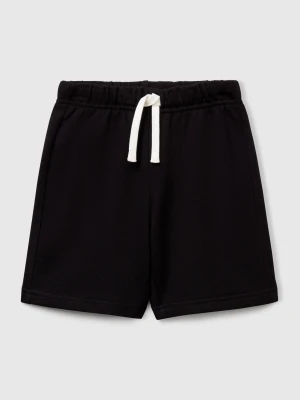Benetton, Bermudas In Sweat Cotton, size 116, Black, Kids United Colors of Benetton
