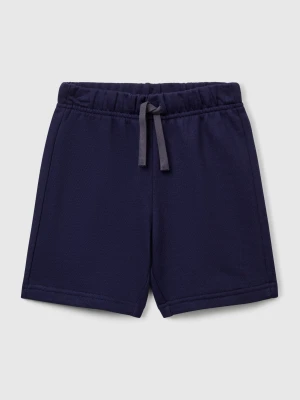 Benetton, Bermudas In Sweat Cotton, size 116, Dark Blue, Kids United Colors of Benetton