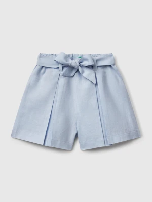 Benetton, Bermudas With Sash, size 116, Light Blue, Kids United Colors of Benetton