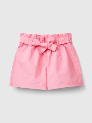 Benetton, Bermudas With Sash, size 82, Pink, Kids United Colors of Benetton