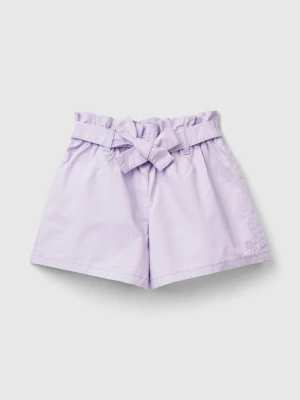 Benetton, Bermudas With Sash, size 90, Lilac, Kids United Colors of Benetton
