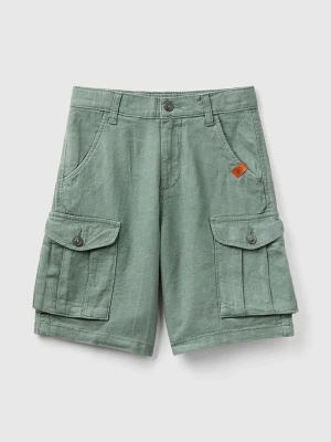 Zdjęcie produktu Benetton Bermudy w kolorze oliwkowym rozmiar: 168