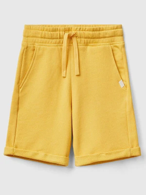 Benetton Bermudy w kolorze żółtym rozmiar: 130