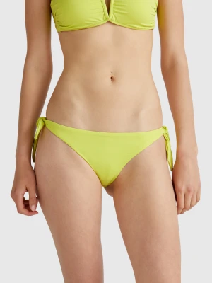 Benetton, Bikini Swim Bottoms With Side Bows, size XS, Lime, Women United Colors of Benetton