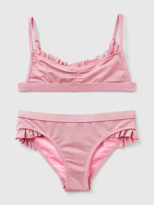 Benetton, Bikini Swimsuit With Lurex, size L, Pink, Kids United Colors of Benetton