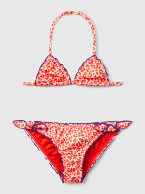 Benetton, Bikini With Animal Print, size XXS, Orange, Kids United Colors of Benetton