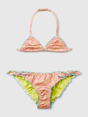 Benetton, Bikini With Animal Print, size XXS, Pink, Kids United Colors of Benetton