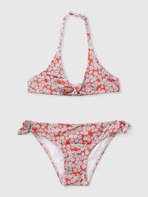 Benetton, Bikini With Daisy Print, size L, Red, Kids United Colors of Benetton