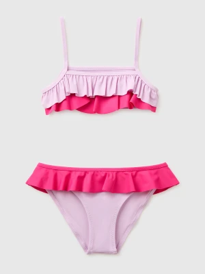 Benetton, Bikini With Ruffles, Size: XS, Lilac, Kids United Colors of Benetton
