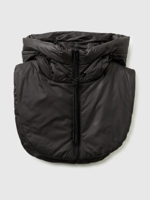 Benetton, Black Balaclava In Padded Nylon, Size: OS, Black, Women United Colors of Benetton