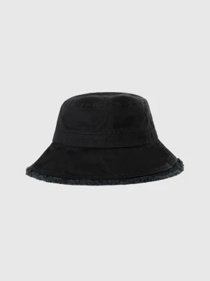 Benetton, Black Bucket-style Hat, size S, Black, Women United Colors of Benetton