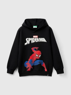 Benetton, Black ©marvel Spiderman Hoodie, size XL, Black, Kids United Colors of Benetton