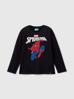 Benetton, Black ©marvel Spiderman T-shirt, size 2XL, Black, Kids United Colors of Benetton