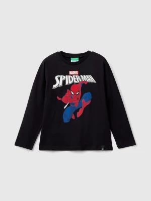 Benetton, Black ©marvel Spiderman T-shirt, size M, Black, Kids United Colors of Benetton