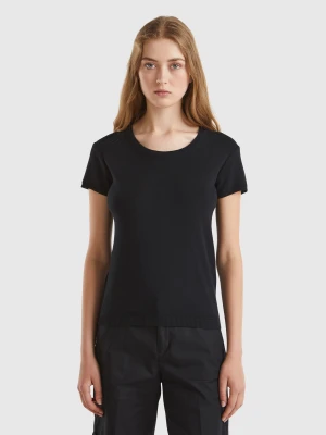 Benetton, Black Short Sleeve Sweater, size XXS, Black, Women United Colors of Benetton