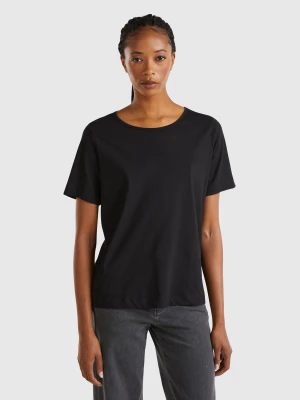 Benetton, Black Short Sleeve T-shirt, size XL, Black, Women United Colors of Benetton