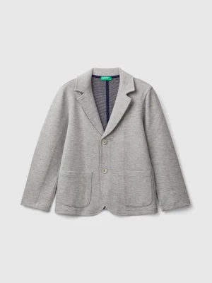 Benetton, Blazer With Pockets, size 2XL, Gray, Kids United Colors of Benetton