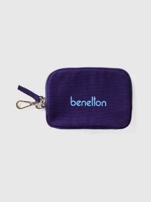 Benetton, Blue Keychain And Coin Purse, size OS, Blue, Women United Colors of Benetton