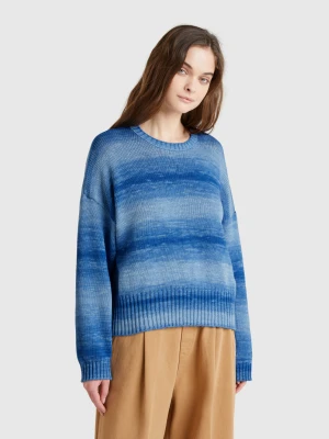 Benetton, Blurred Look Sweater, size XXS, Blue, Women United Colors of Benetton