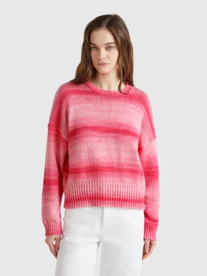 Benetton, Blurred Look Sweater, size XXS, Pink, Women United Colors of Benetton