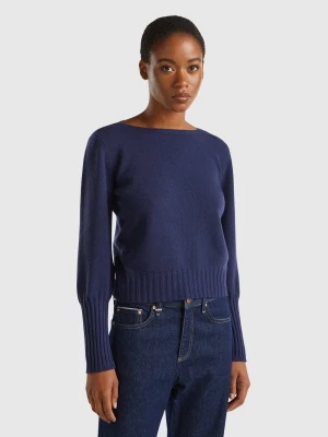 Benetton, Boat Neck Sweater, size XS, Dark Blue, Women United Colors of Benetton