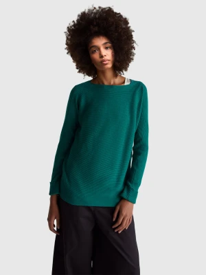 Benetton, Boat Neck Sweater, Size: XS, Dark Green, Women United Colors of Benetton