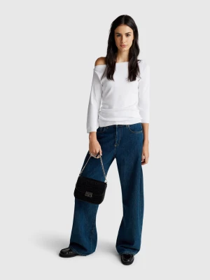 Benetton, Boat Neck Sweater, Size: XXS, White, Women United Colors of Benetton