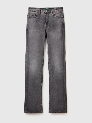 Benetton, Bootcut Jeans, Size: 34, Dark Gray, Women United Colors of Benetton