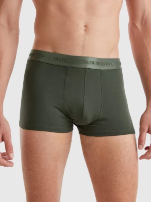 Benetton, Boxer Briefs In Lyocell Blend, size L, Military Green, Men United Colors of Benetton