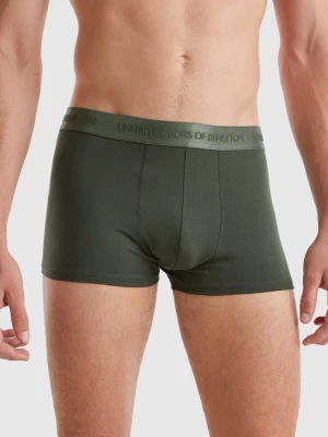 Benetton, Boxer Briefs In Lyocell Blend, size M, Military Green, Men United Colors of Benetton