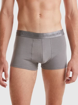 Benetton, Boxer Briefs In Lyocell Blend, size S, Gray, Men United Colors of Benetton