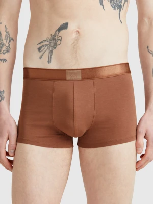 Benetton, Boxers In Cotton Blend, size XL, Brown, Men United Colors of Benetton